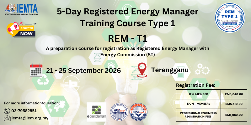 5-Day Registered Energy Manager Training Course Type -1
